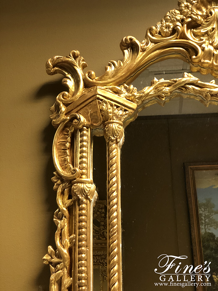 Mirror Mirrors  - French Louis XV Gold Gild Mirror - MIRR-012