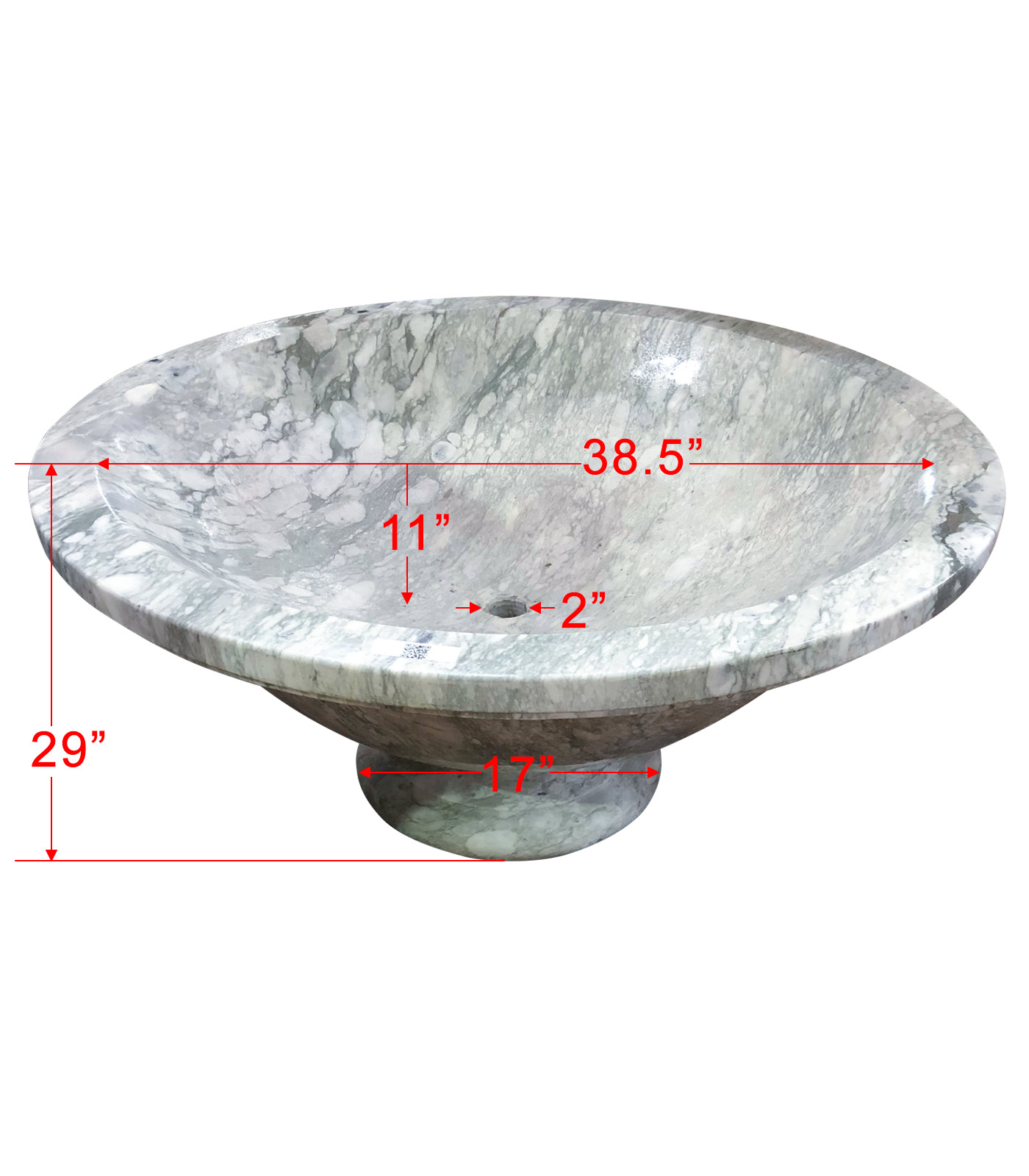 Marble Planters  - Modern Planter Pair In Arabascato Marble - MP-518