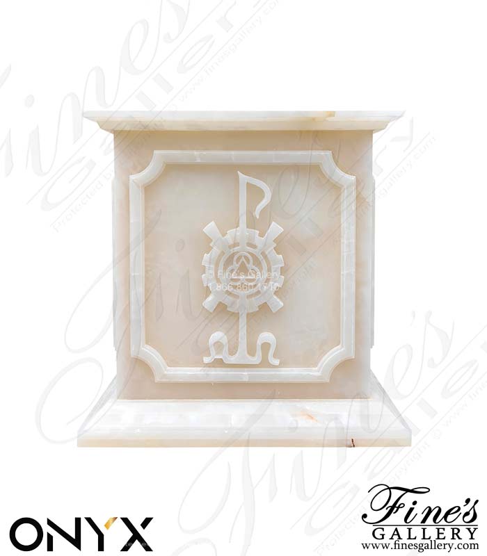 Marble Planters  - Bespoke Translucent Pure White Onyx Planter - MP-547