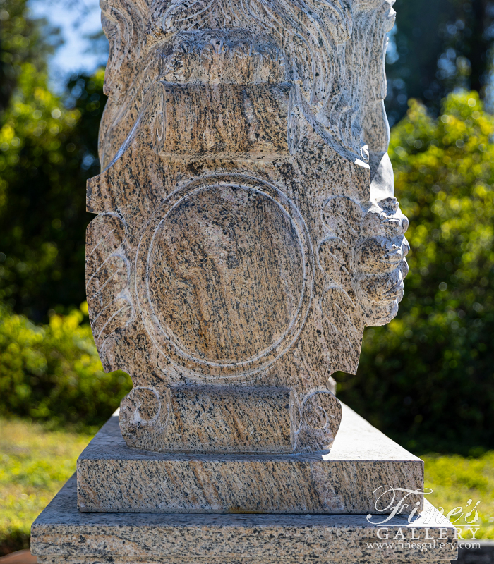 Marble Statues  - A Griffin Pair In Solid Granite - MS-1442