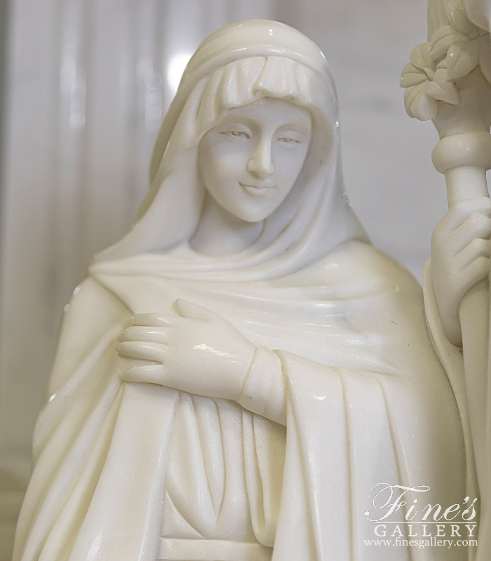 Search Result For Marble Statues  - 31 Inch Holy Family Marble Statue - MS-1587