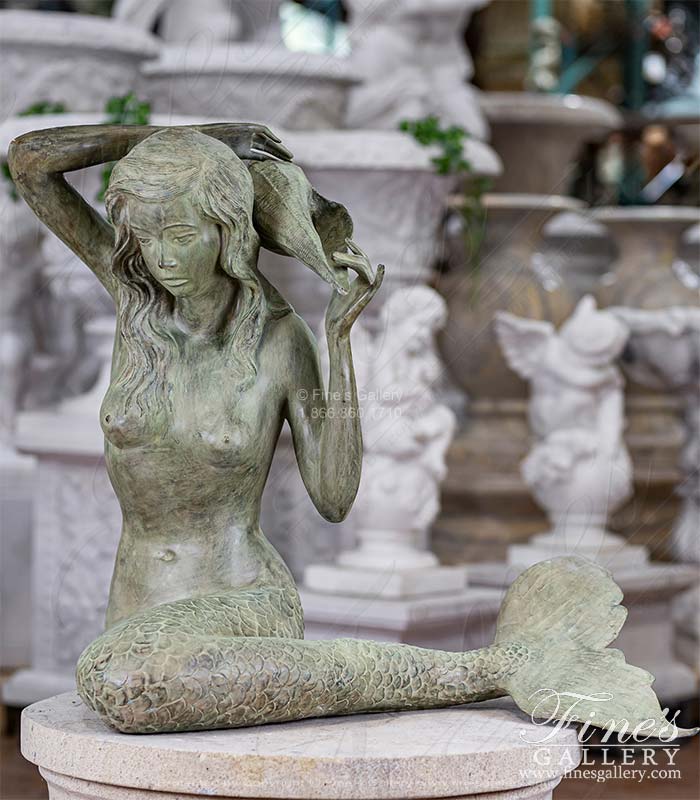 Bronze Mermaid Fountain