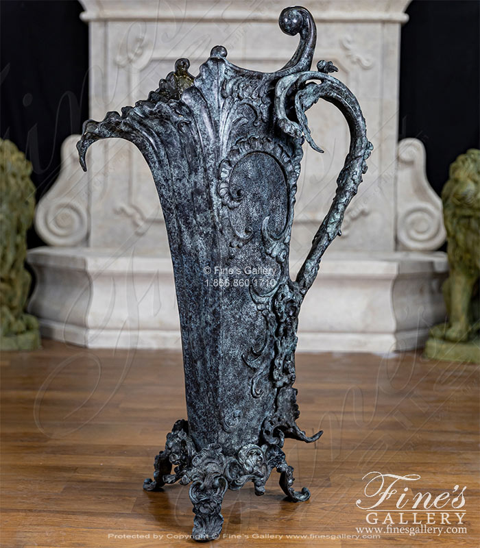 Ornate Pitcher Bronze Vase