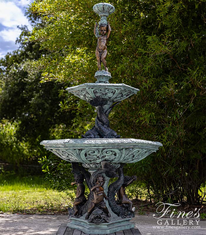 Aquatic Cupids Bronze Fountain
