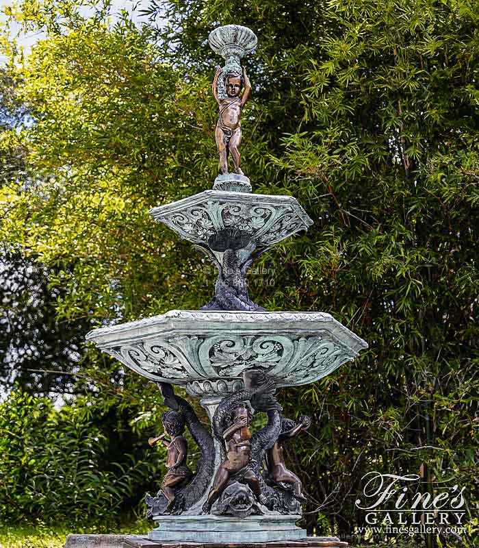 Aquatic Cupids Bronze Fountain