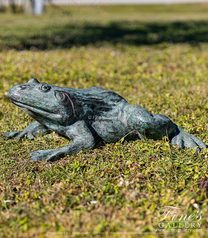 Patina Bronze Frog Fountain