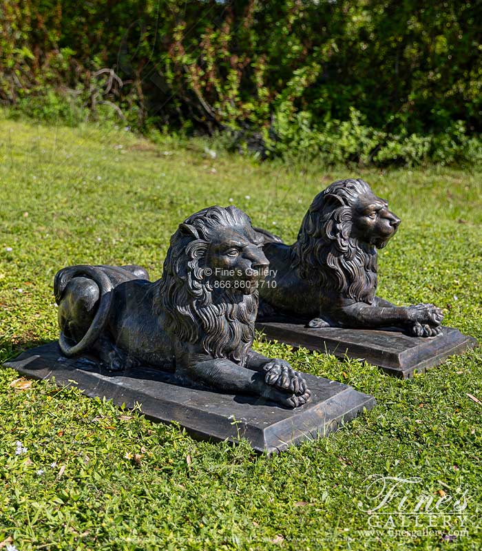 Bronze Lion Sculptures