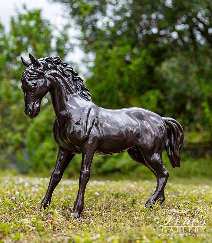 Regal Bronze Horse Statue