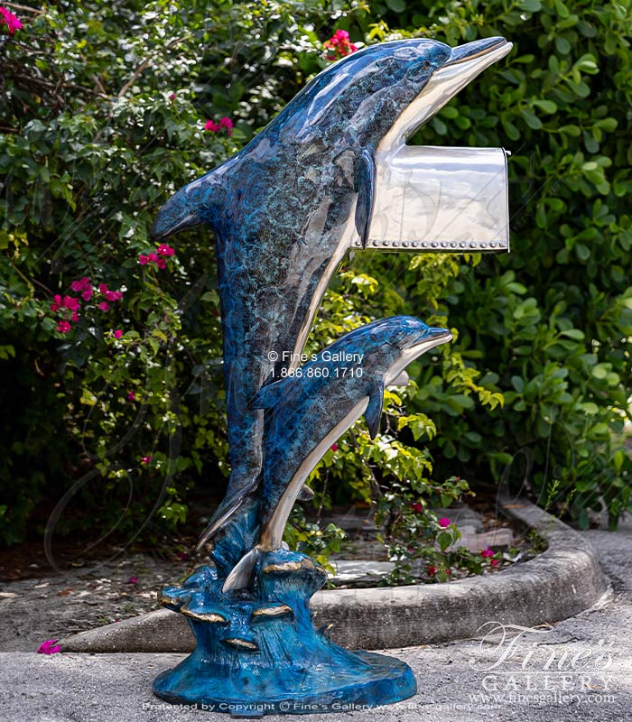 Bronze Dolphin Mailbox