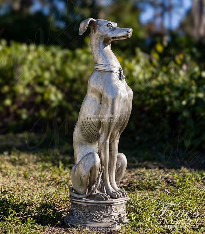 Bronze Statue of Dog - Whippet 