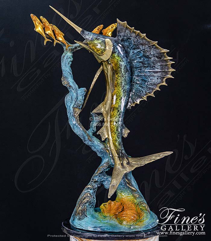 Bronze Sailfish Sclupture