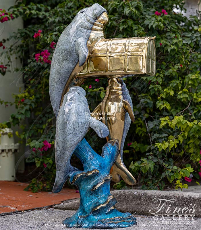 Bronze Manatee Mailbox