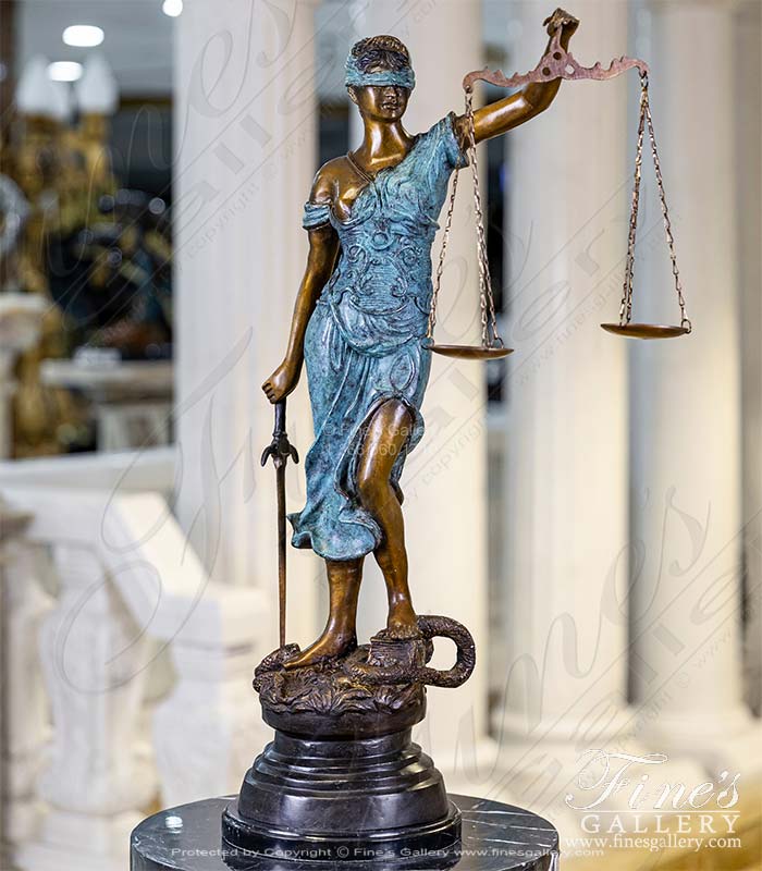 Lady of Justice in Bronze