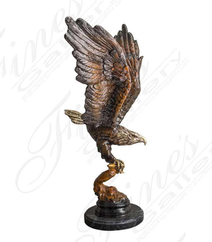 22 Inch Bronze Eagle in Flight