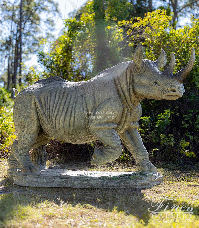 Enamel Bronze Rhinoceros