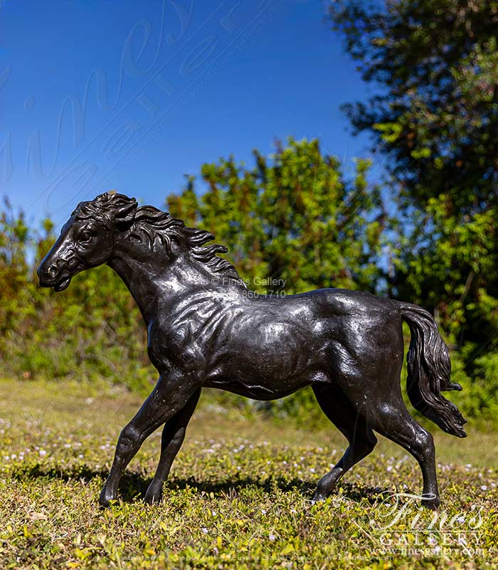 Wild Horse Bronze Statue