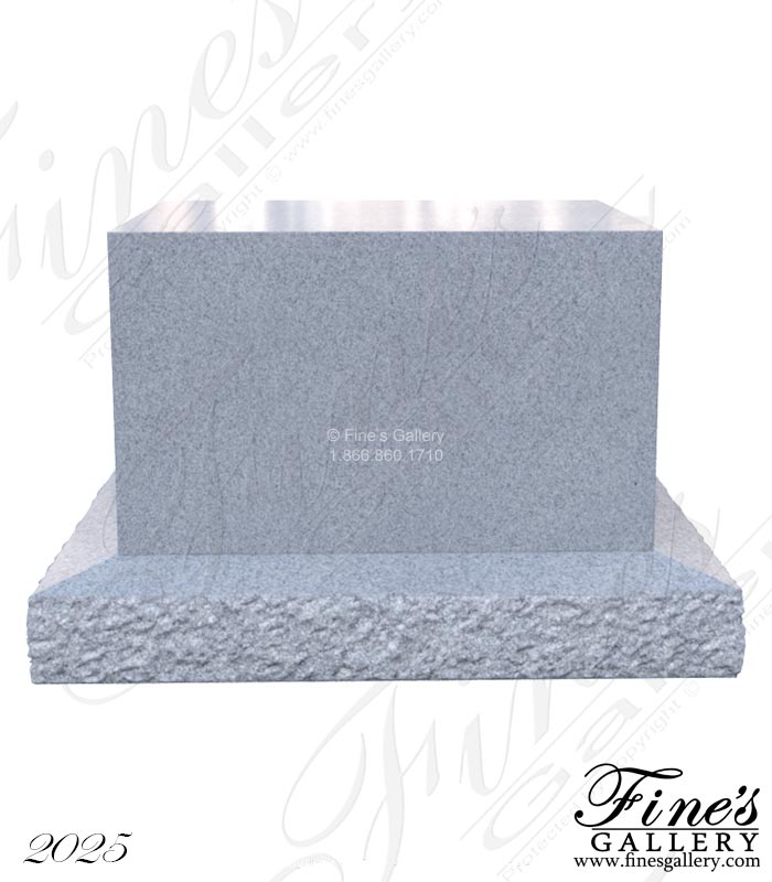 Granite Pedestal for Placement in Cemetery, Church or School Yard