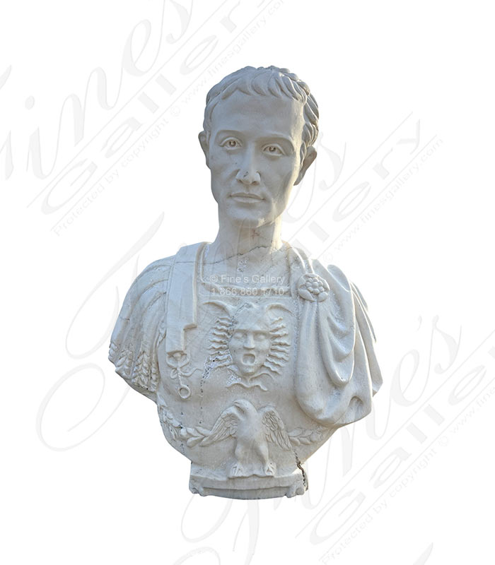 Julius Caesar In Italian Ivory Travertine