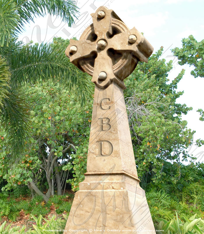 Celtic Cross Marble Memorial