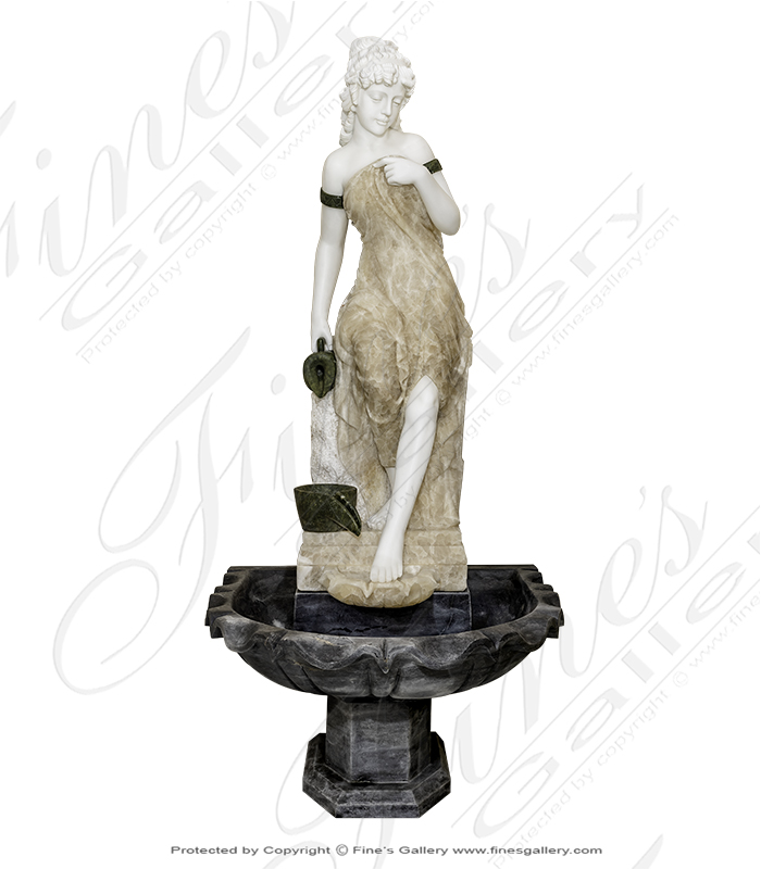 Victorian Lady Marble Fountain