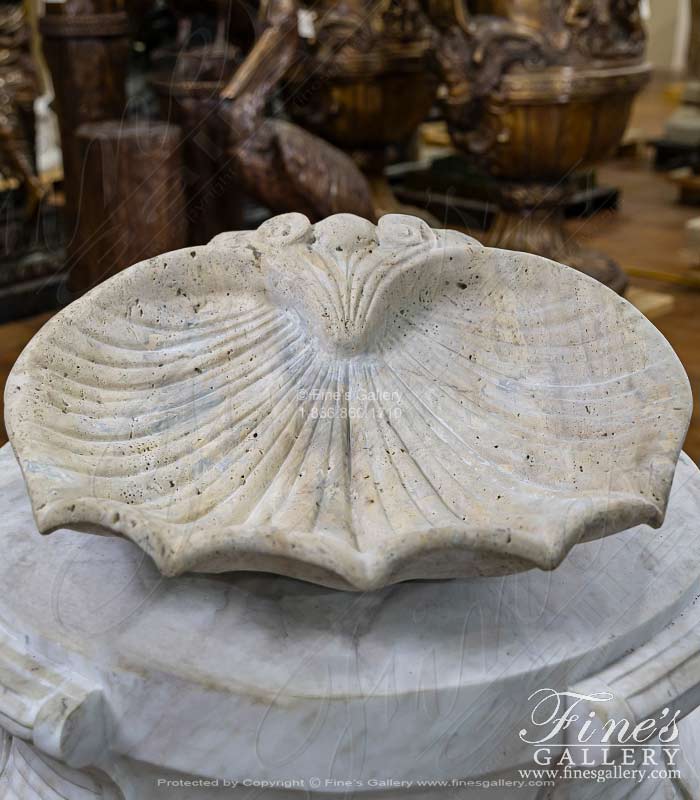 Shell Wall Mount in ' Classic Light Travertine '