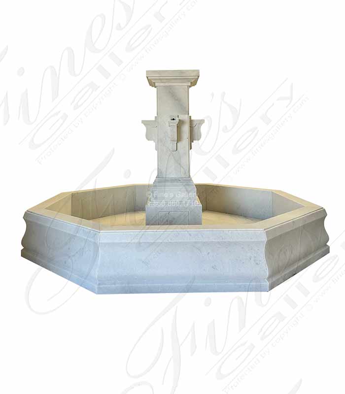 Bespoke French Countryside Fountain in Statuary Marble