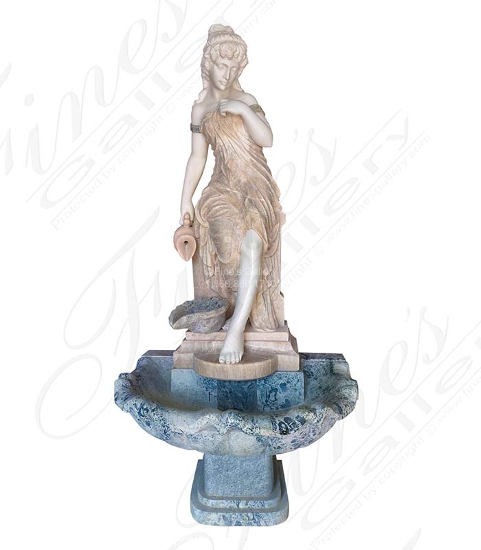 Victorian Lady Marble Fountain