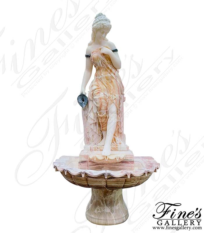 Victorian Lady Marble Fountain