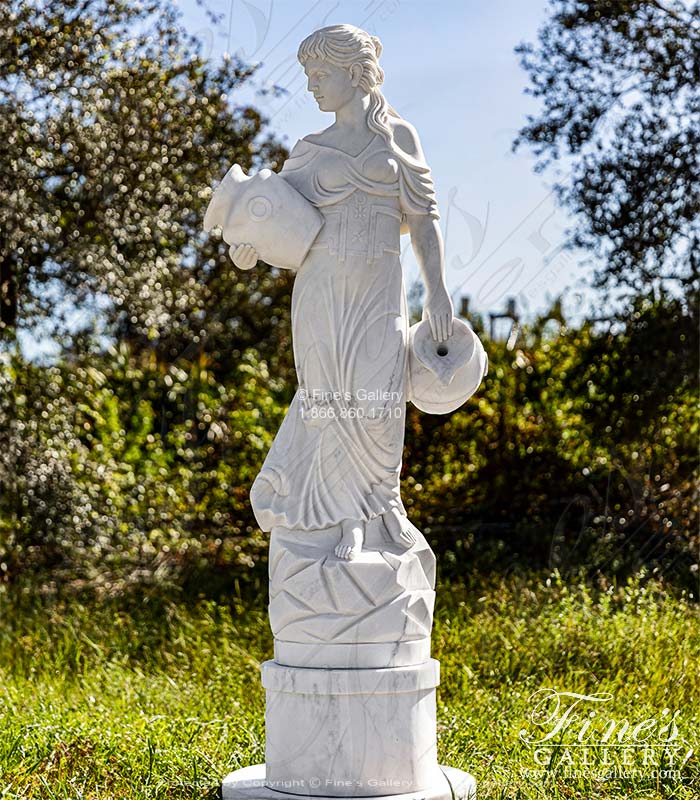 Grecian Lady w/Vases Fountain