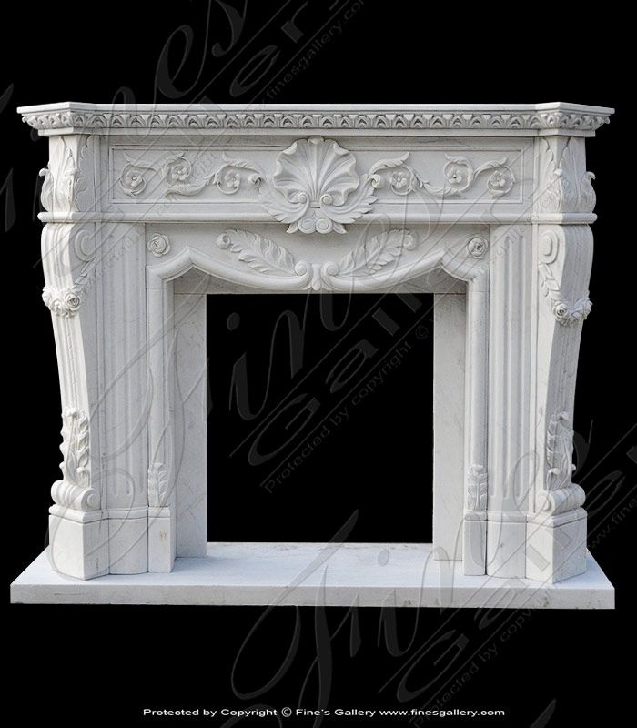 Ornate Luxury Marble Fireplace