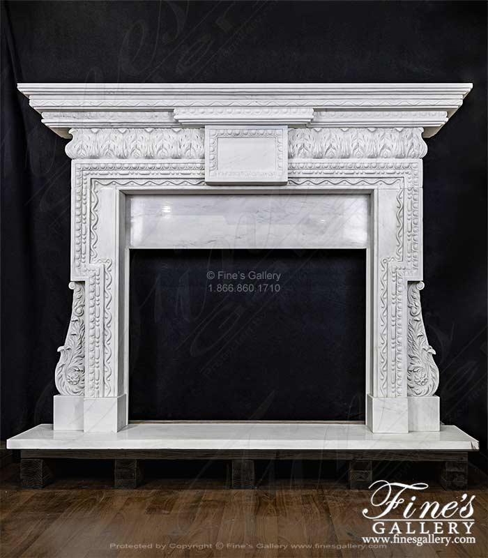 Classic Neoclassical Statuary Mantel 