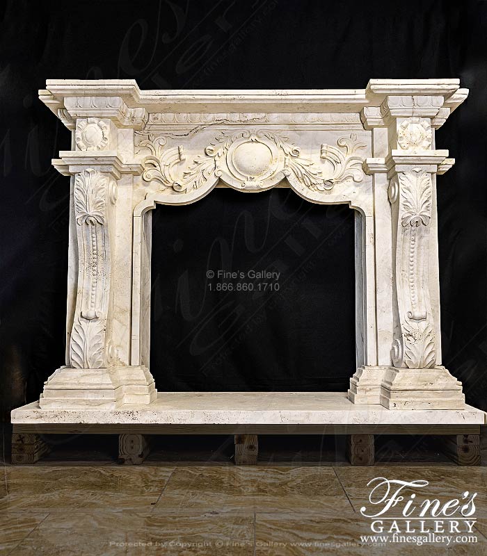 Roman Surround in Italian Ivory Travertine