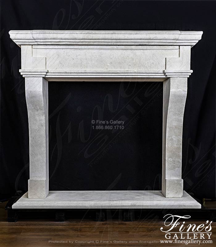 Oversized Mantel in Chauvigny Beige French Limestone