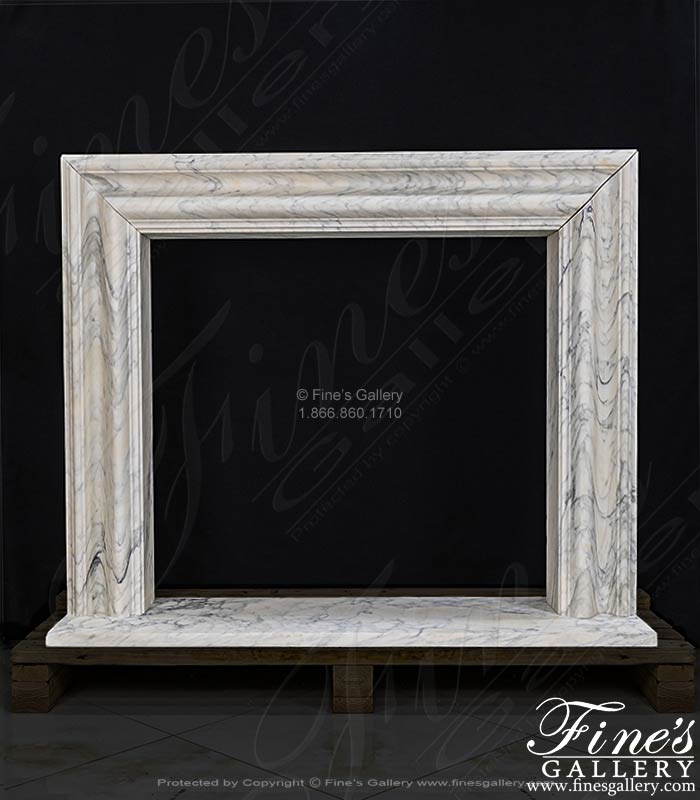 Bolection Style Mantel in Arabascato Corchia