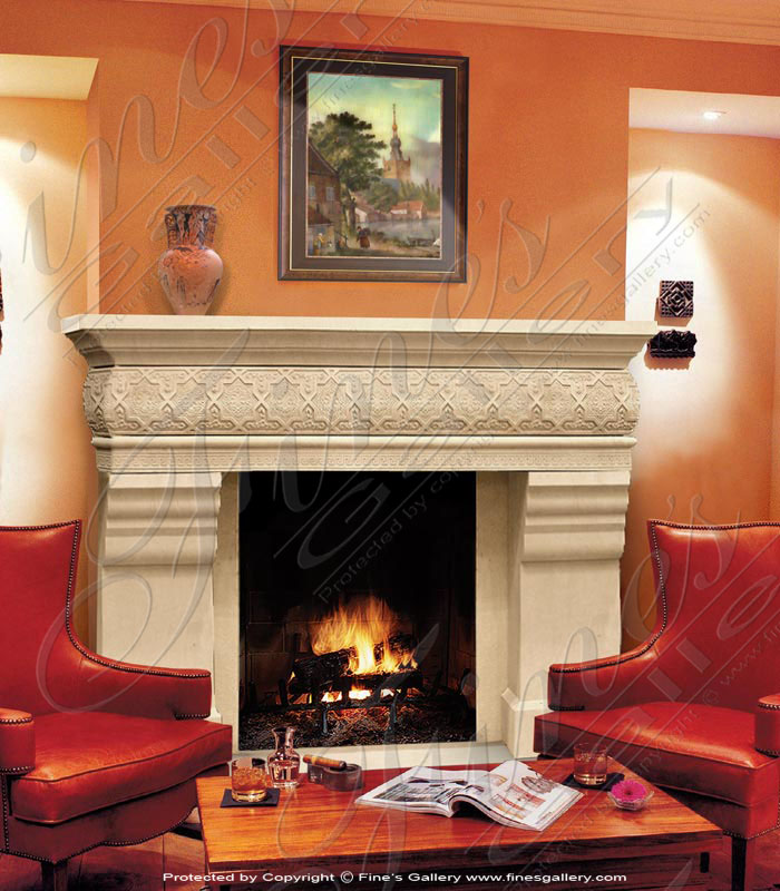 Sandstone Fireplace