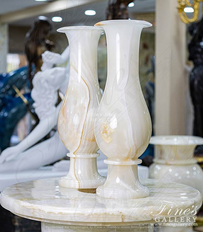 Onyx Urn Pair