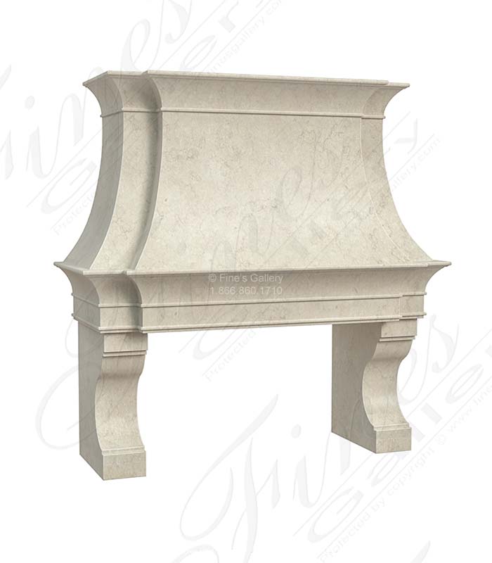 Ktichen Range in Light Cream Marble