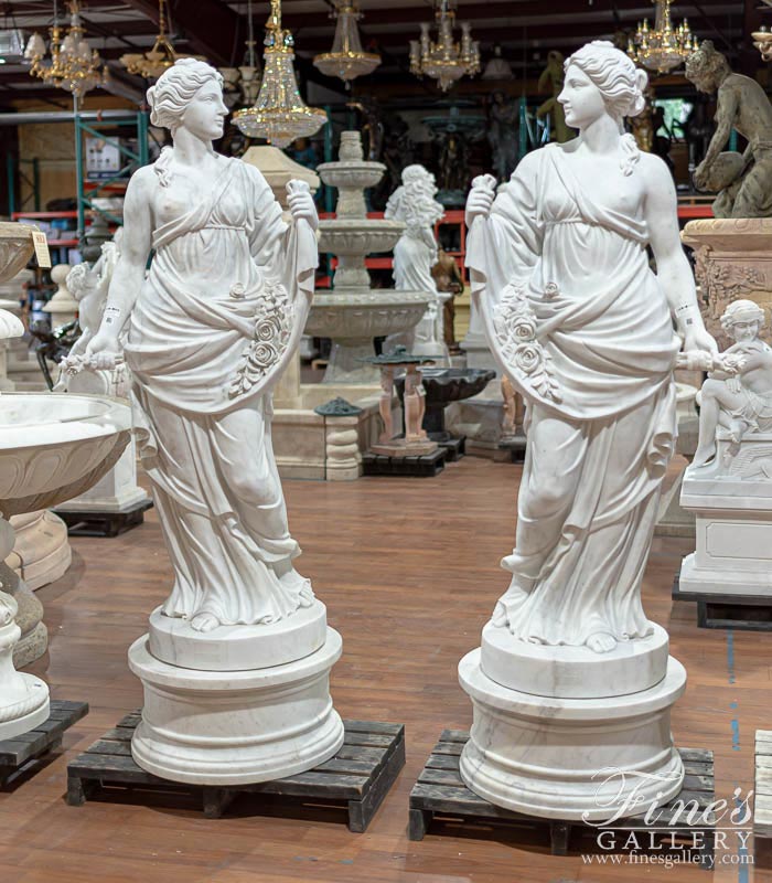 Rose Garland Beauties in Museum Quality Marble