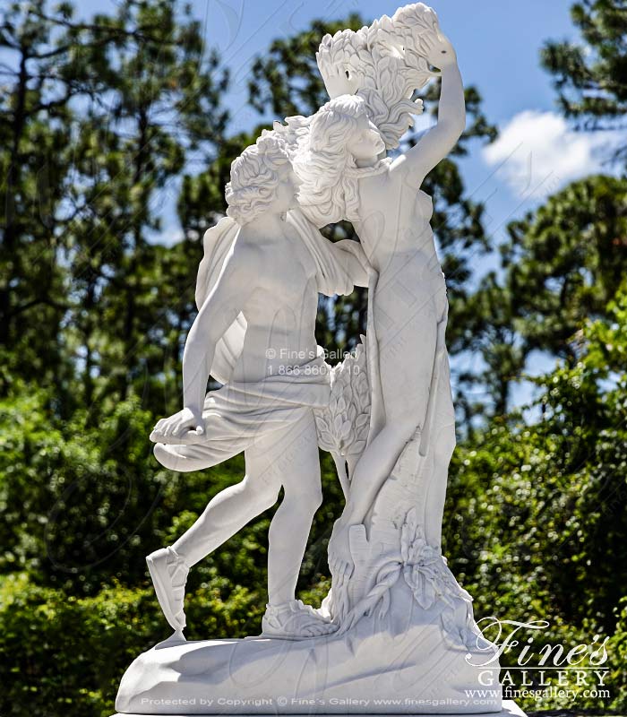 Apollo and Daphne Marble Marble Statue