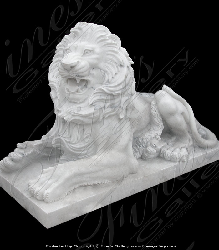 Marble Lion Statue