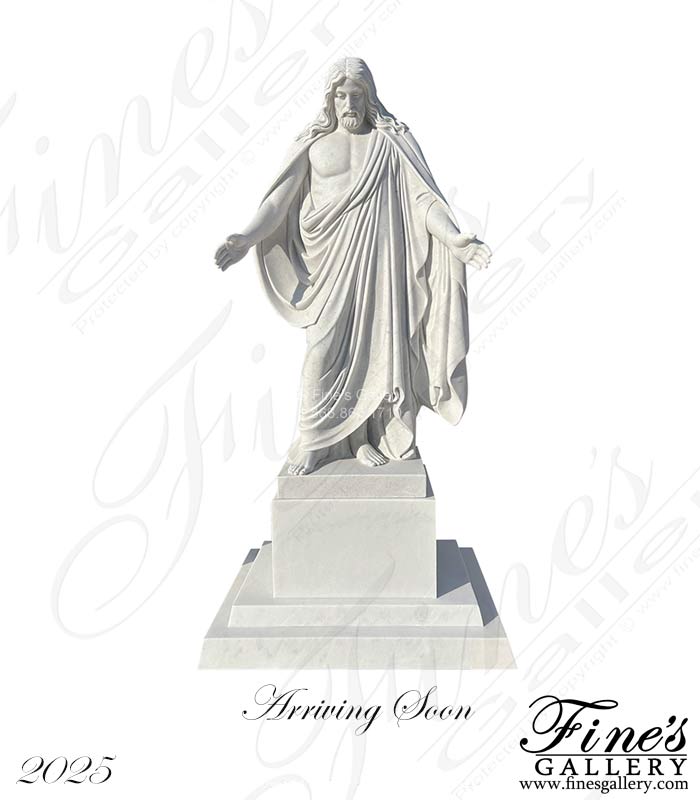 White Marble Jesus Christ Statue