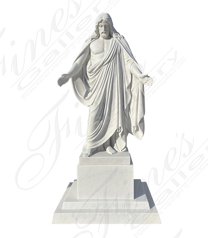 White Marble Jesus Christ Statue