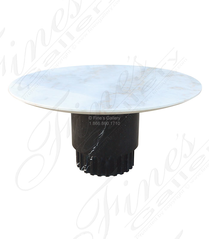 65 Inch Diameter Marble Dining Table