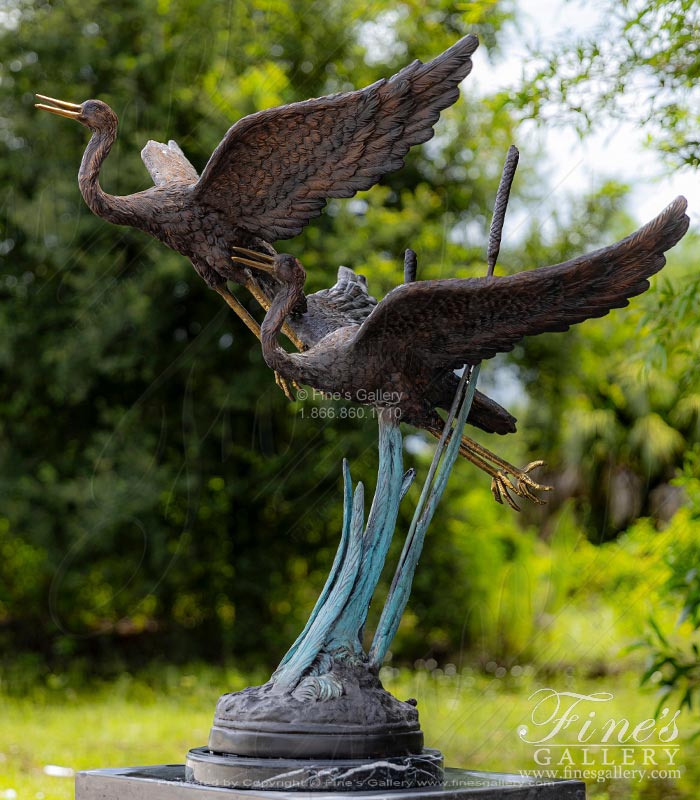 Bronze Fountains  - Birds In Flight Bronze Fountain - BF-854