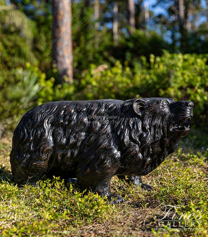 Bronze Statues  - Bronze Black Bear Statue - BS-244