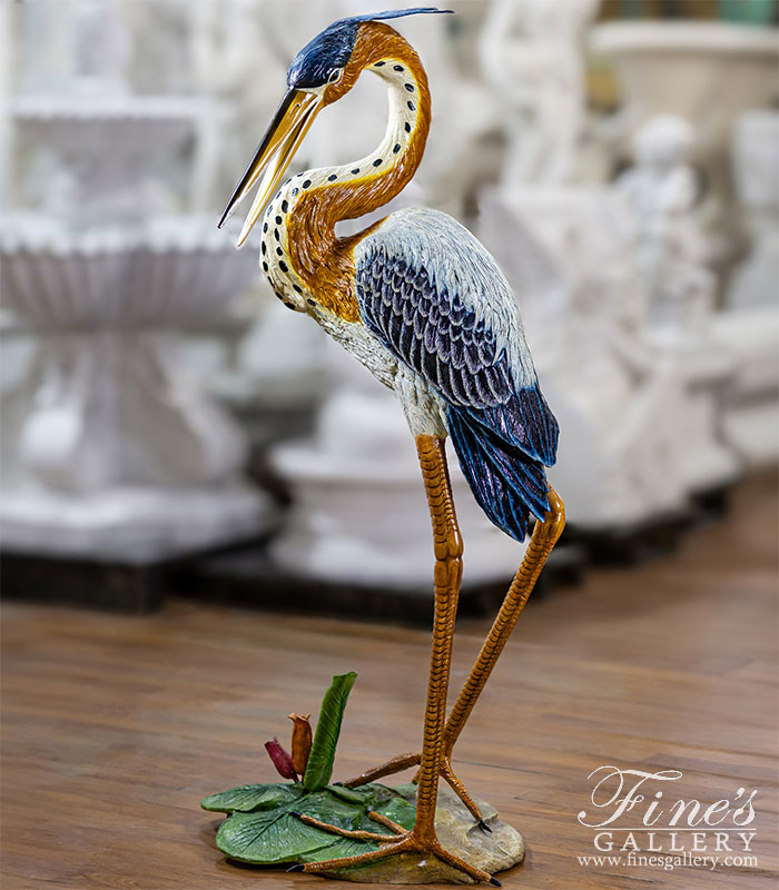 Search Result For Bronze Fountains  - Classic Bronze Egrets Fountain - BF-554