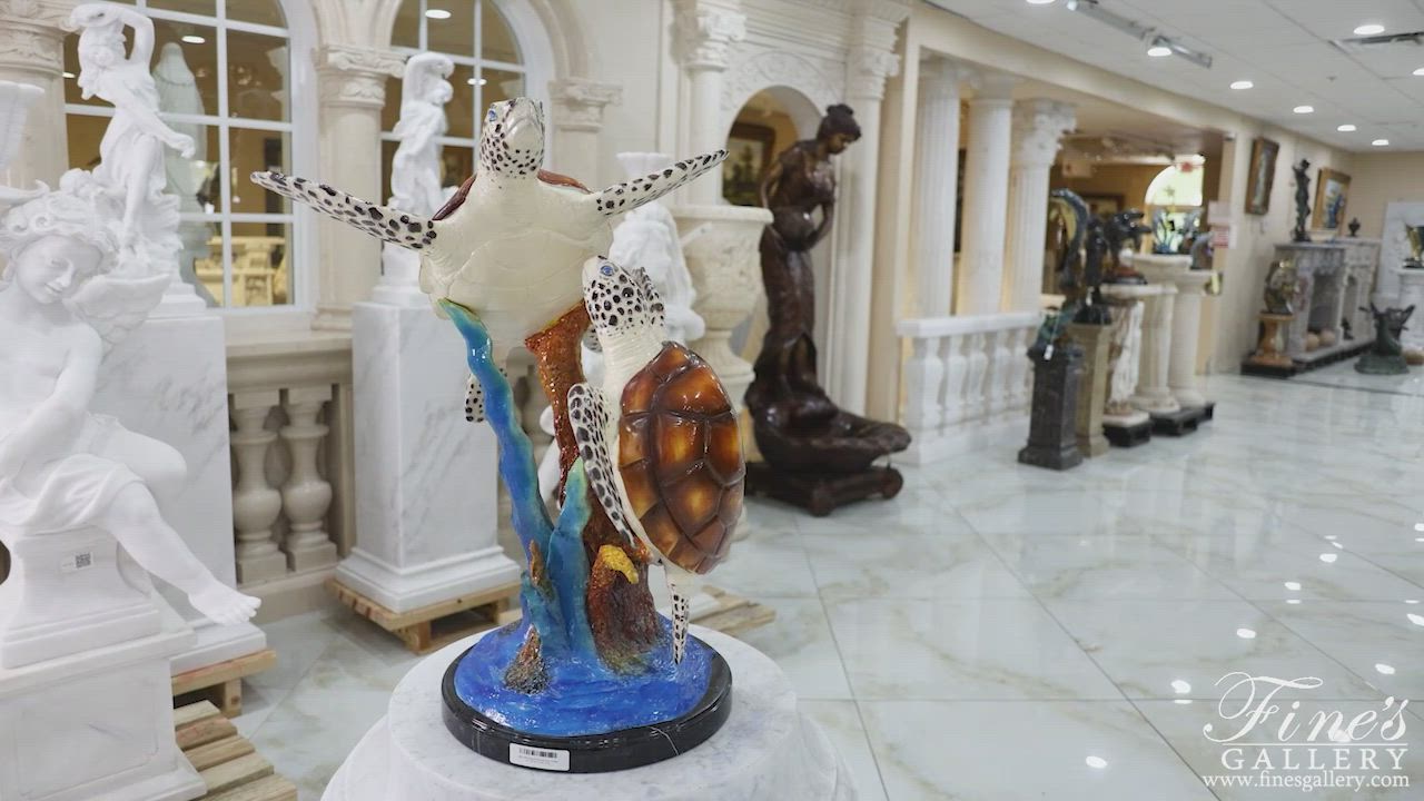 Vibrant Bronze Sea Turtles — Model BS-1506 — product video