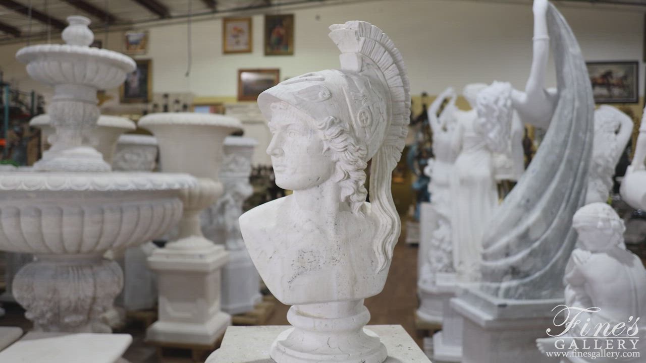 Alexander the Great Marble Bust in Italian Ivory — Model MBT-501 — product video