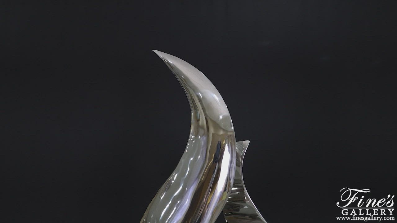 Eternal Flame Modern Statue in Marine Grade Stainless — Model SS-041 — product video