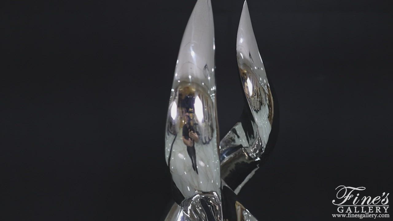 Abstract Flame in Stainless Steel — Model SS-043 — product video